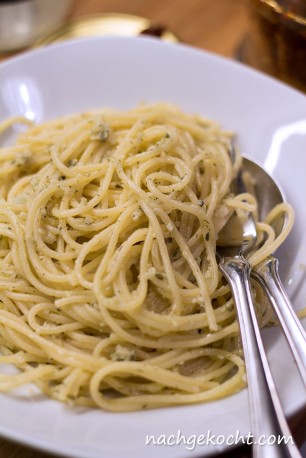 Spaghetti mit Fenchelpesto